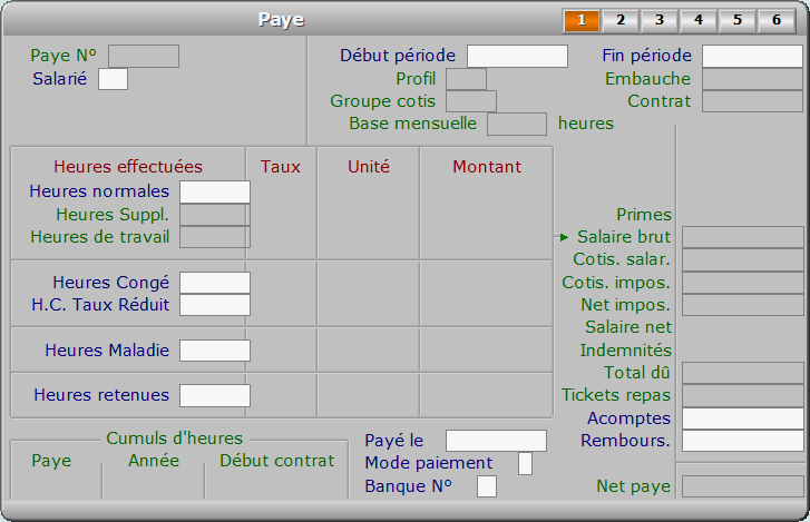 Fiche paye - page 1 - ICIM PAYE