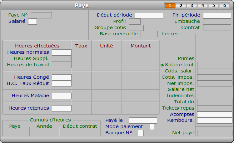Fiche paye - page 1 - ICIM PAYE