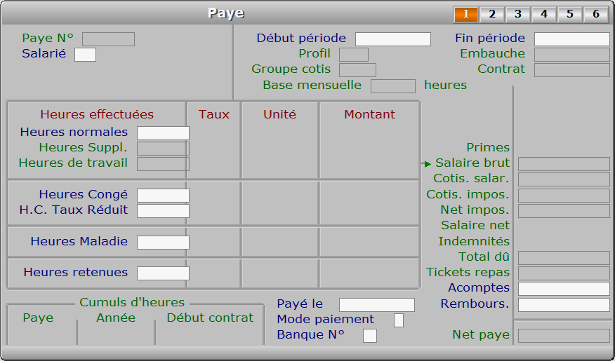 Fiche paye - page 1 - ICIM PAYE