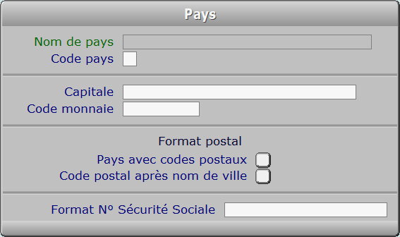 Fiche pays - ICIM SYSTEME