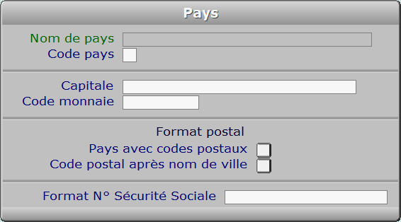 Fiche pays - ICIM SYSTEME