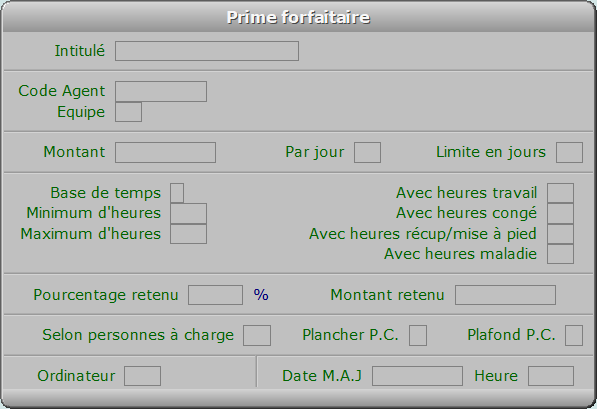 Fiche prime forfaitaire - ICIM RESSOURCES HUMAINES