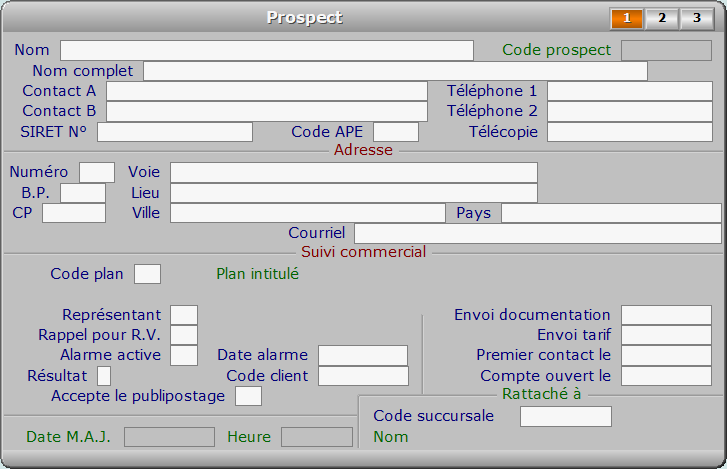 Fiche prospect - page 1 - ICIM PROSPECTION