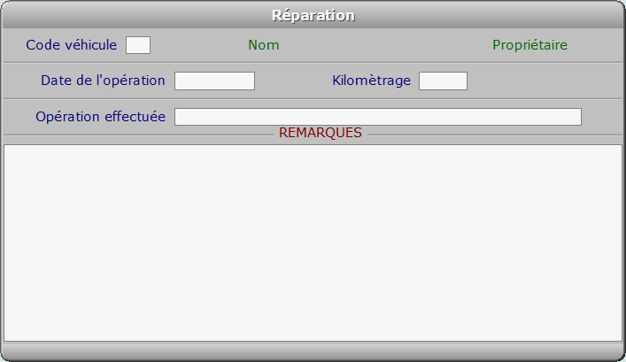 Fiche réparation - ICIM COURSE