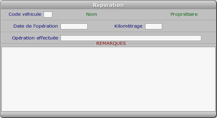 Fiche réparation - ICIM COURSE