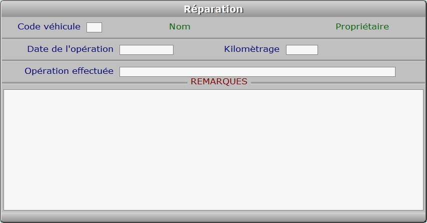 Fiche réparation - ICIM COURSE