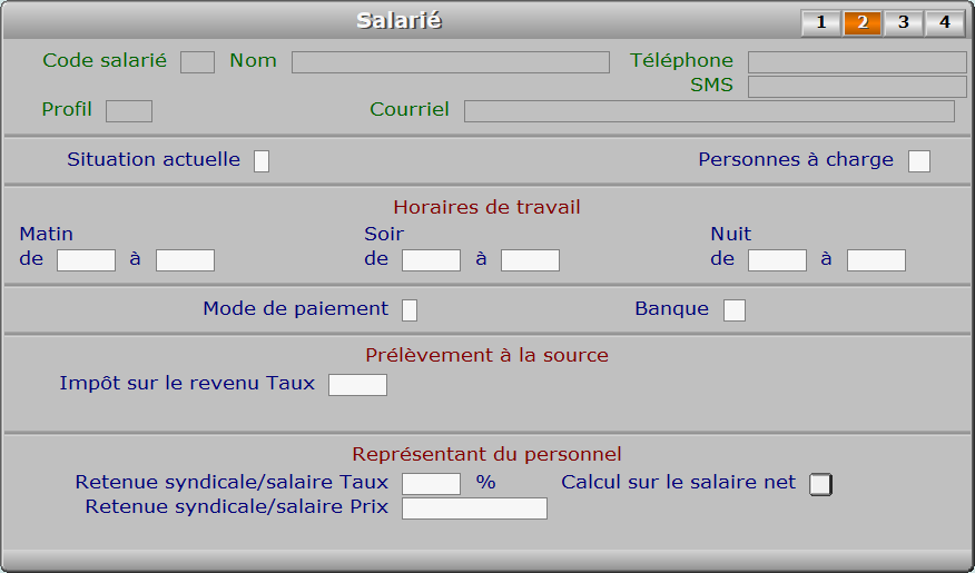 Fiche salarié - page 2 - ICIM COURSE