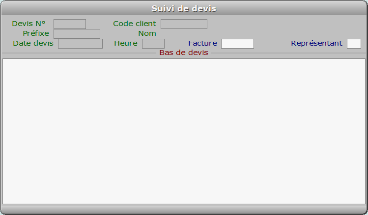 Fiche suivi de devis - ICIM FACTURATION