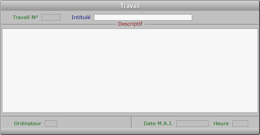 Fiche travail - ICIM STOCK
