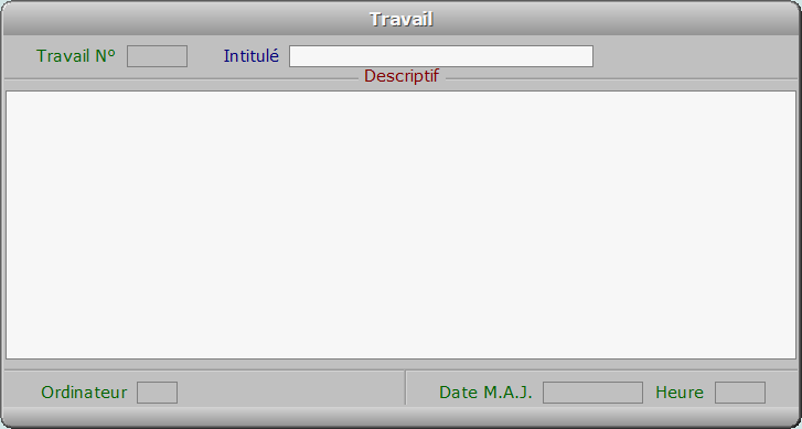 Fiche travail - ICIM STOCK