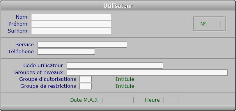 Fiche utilisateur - ICIM SYSTEME
