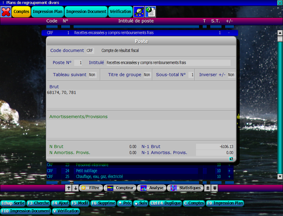 Exemple d'écran du logiciel ICIM Comptabilité pour Windows